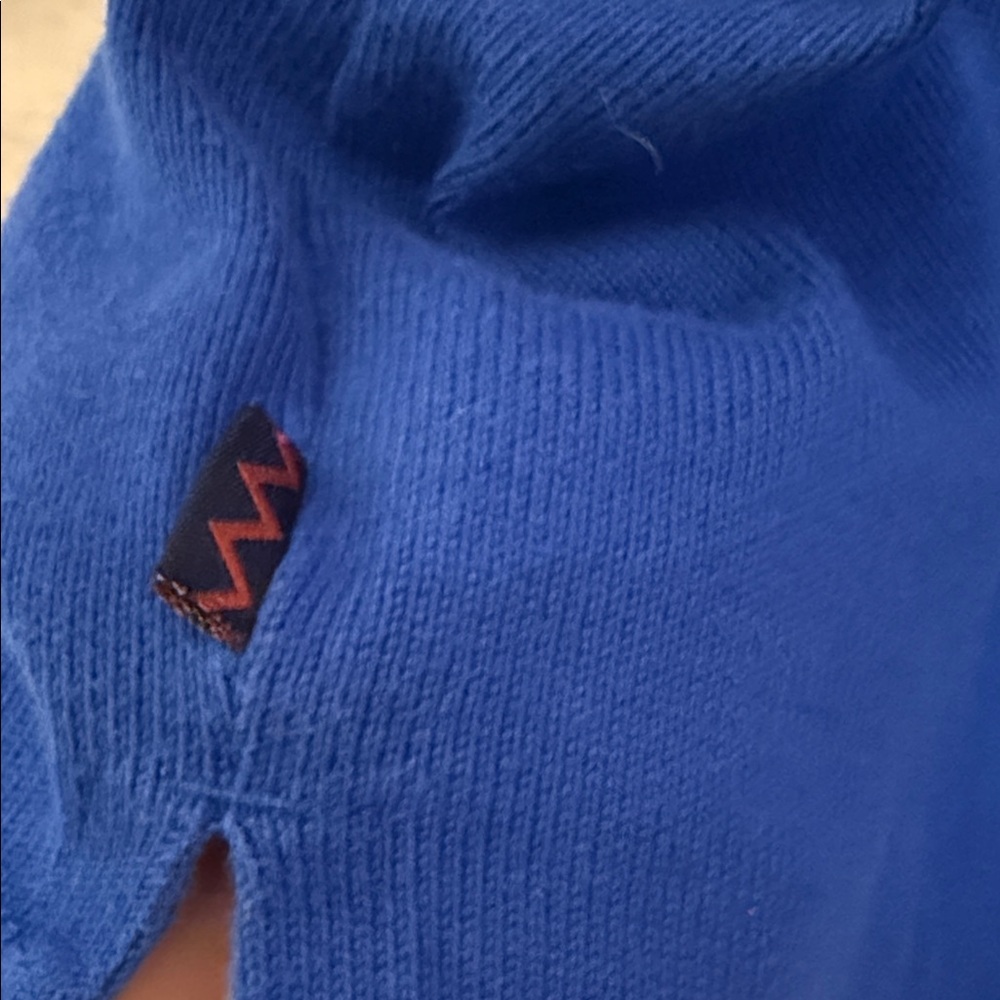 Rowing Blazers Blue Rugby Shirt with Red and Yellow Stripes - Picture 4 of 4